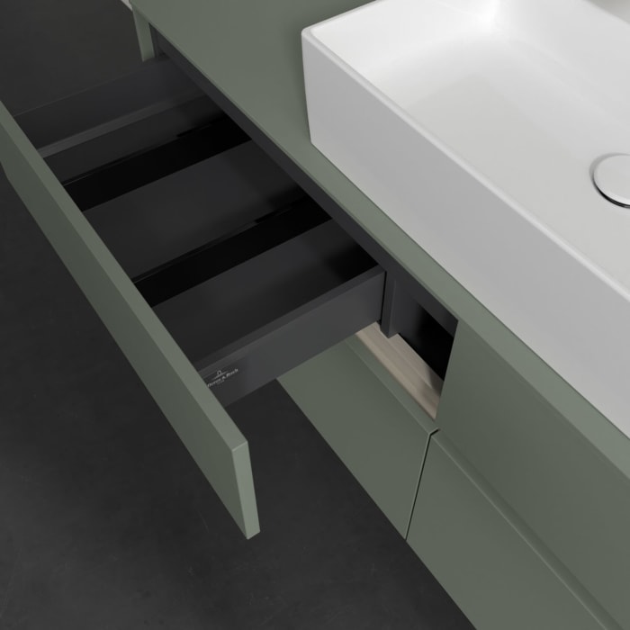 Villeroy & Boch Collaro Waschtischunterschrank 140 x 54,8 cm , mit LED-Beleuchtung, mit 4 Auszügen