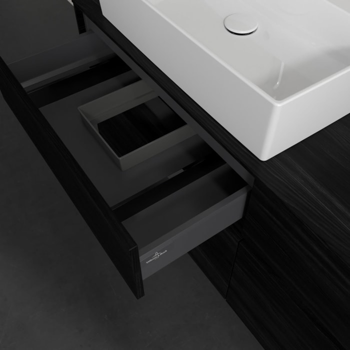 Villeroy & Boch Collaro Waschtischunterschrank 140 x 54,8 cm , mit LED-Beleuchtung, mit 4 Auszügen