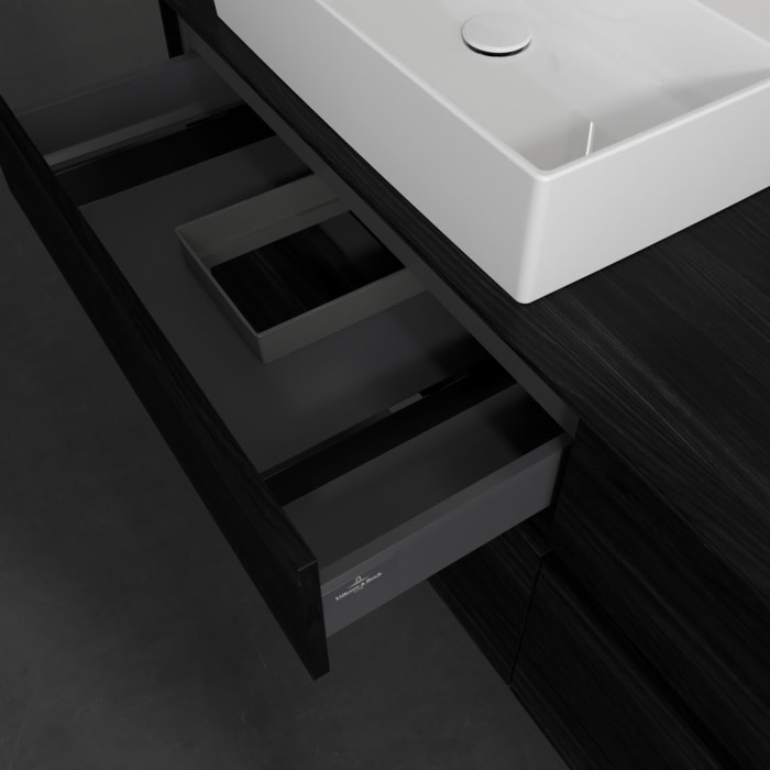 Villeroy & Boch Collaro Waschtischunterschrank 160 x 54,8 cm , mit LED-Beleuchtung, mit 4 Auszügen