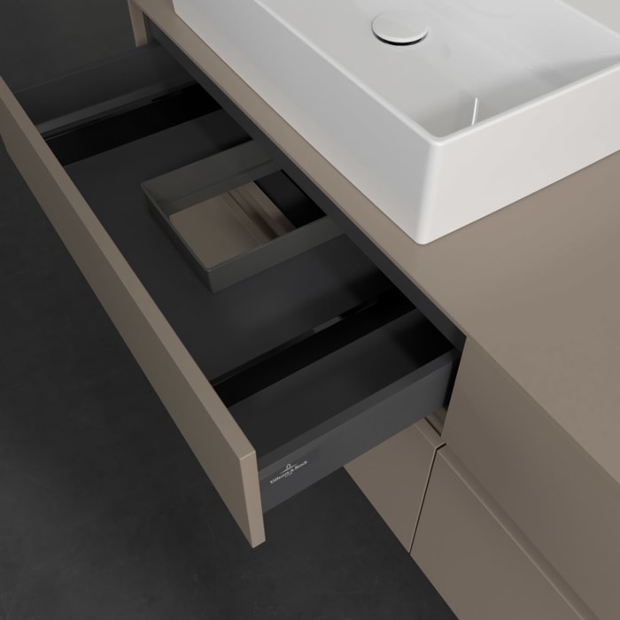 Villeroy & Boch Collaro Waschtischunterschrank 160 x 54,8 cm , mit LED-Beleuchtung, mit 4 Auszügen