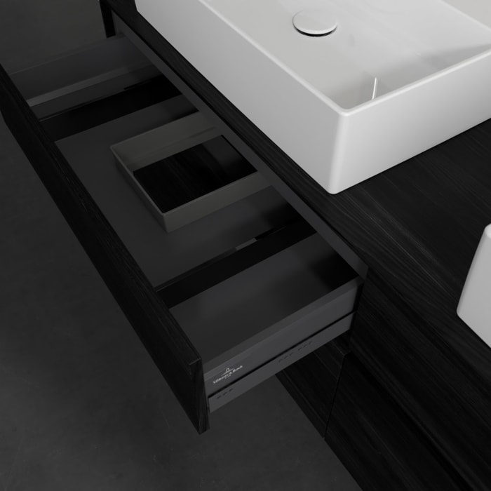 Villeroy & Boch Collaro Waschtischunterschrank 160 x 54,8 cm , mit LED-Beleuchtung, mit 4 Auszügen