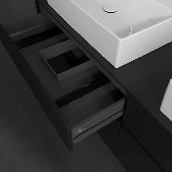 Villeroy & Boch Collaro Waschtischunterschrank 160 x 54,8 cm , mit LED-Beleuchtung, mit 4 Auszügen