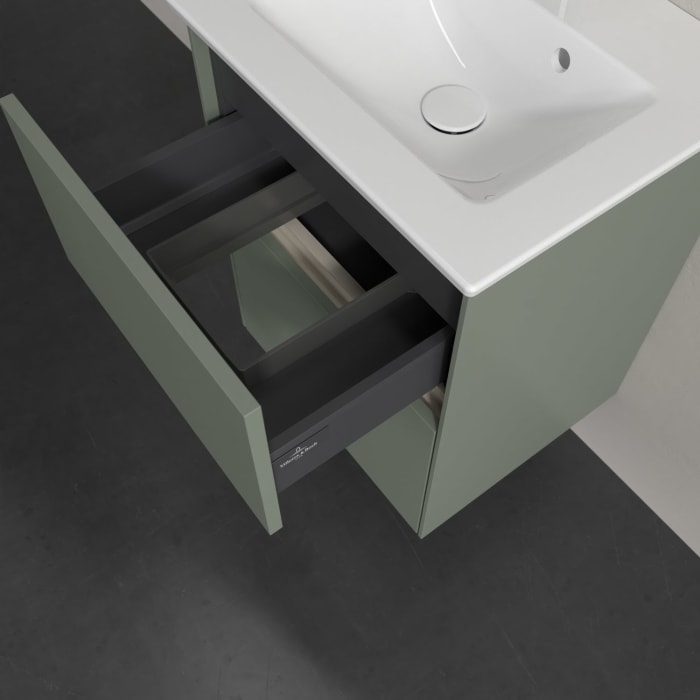 Villeroy & Boch Collaro Waschtischunterschrank 47,2 x 60,95 cm , mit LED-Beleuchtung, mit 2 Auszügen