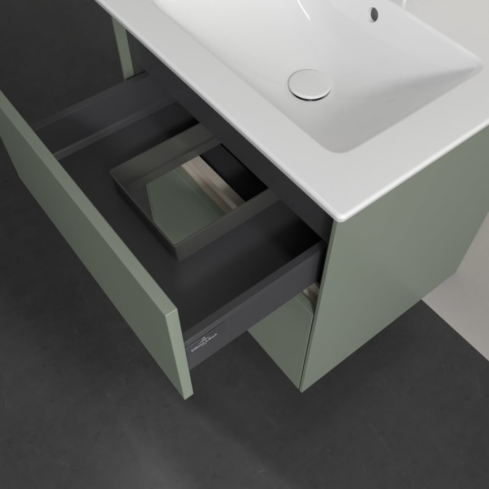 Villeroy & Boch Collaro Waschtischunterschrank 56,1 x 61 cm , mit LED-Beleuchtung, mit 2 Auszügen