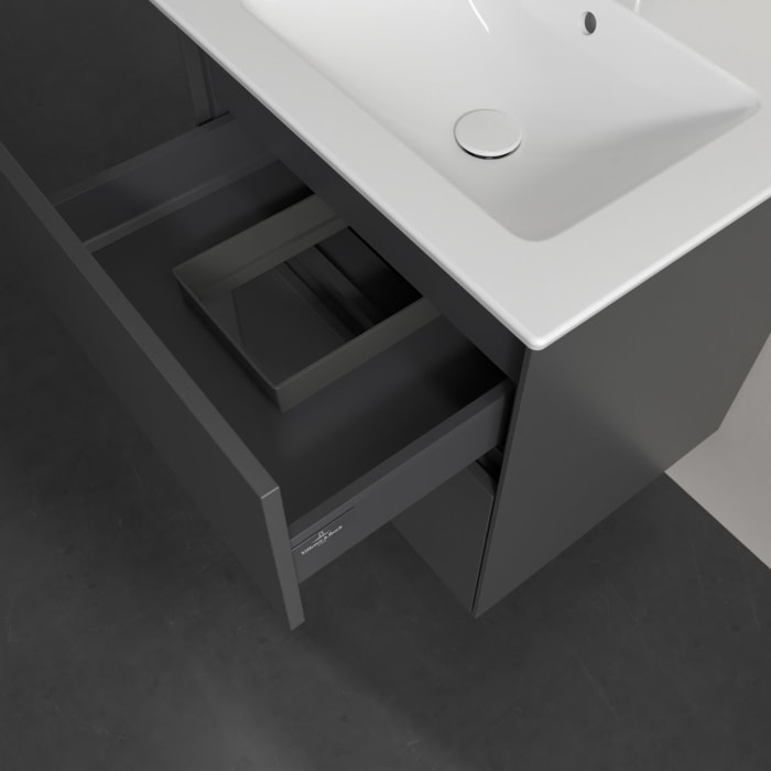 Villeroy & Boch Collaro Waschtischunterschrank 56,1 x 61 cm , mit LED-Beleuchtung, mit 2 Auszügen