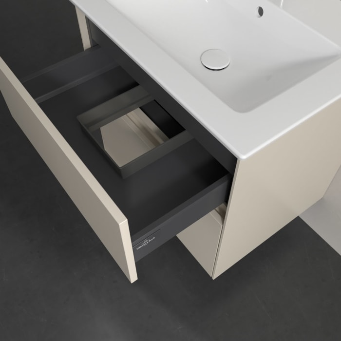 Villeroy & Boch Collaro Waschtischunterschrank 61,1 x 61 cm , mit LED-Beleuchtung, mit 2 Auszügen