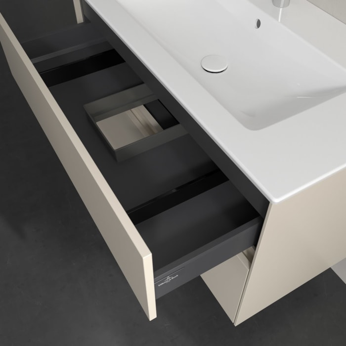 Villeroy & Boch Collaro Waschtischunterschrank 96,1 x 61 cm , mit LED-Beleuchtung, mit 2 Auszügen