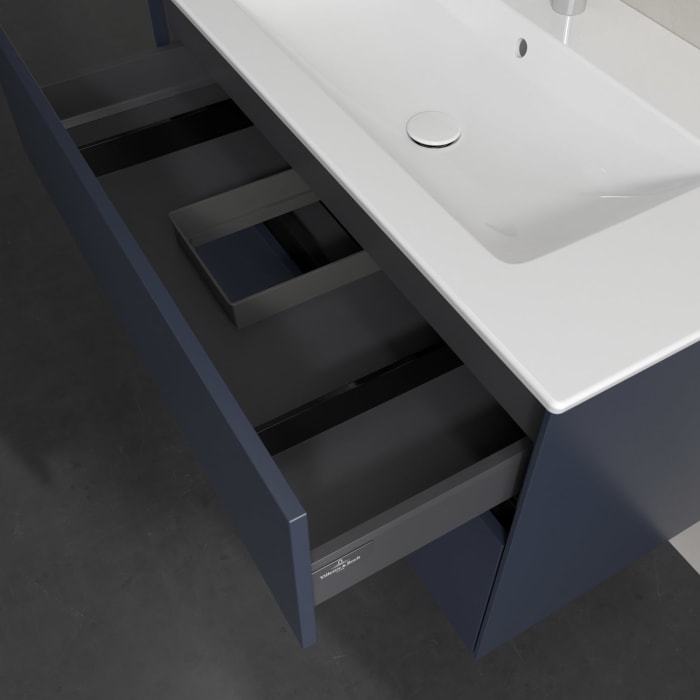 Villeroy & Boch Collaro Waschtischunterschrank 96,1 x 61 cm , mit LED-Beleuchtung, mit 2 Auszügen