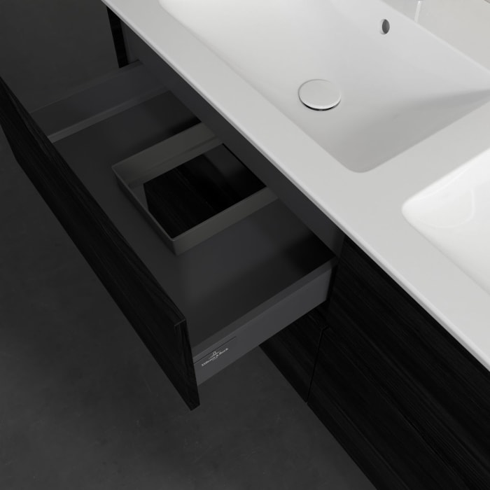 Villeroy & Boch Collaro Waschtischunterschrank 126,1 x 61 cm , mit LED-Beleuchtung, mit 4 Auszügen