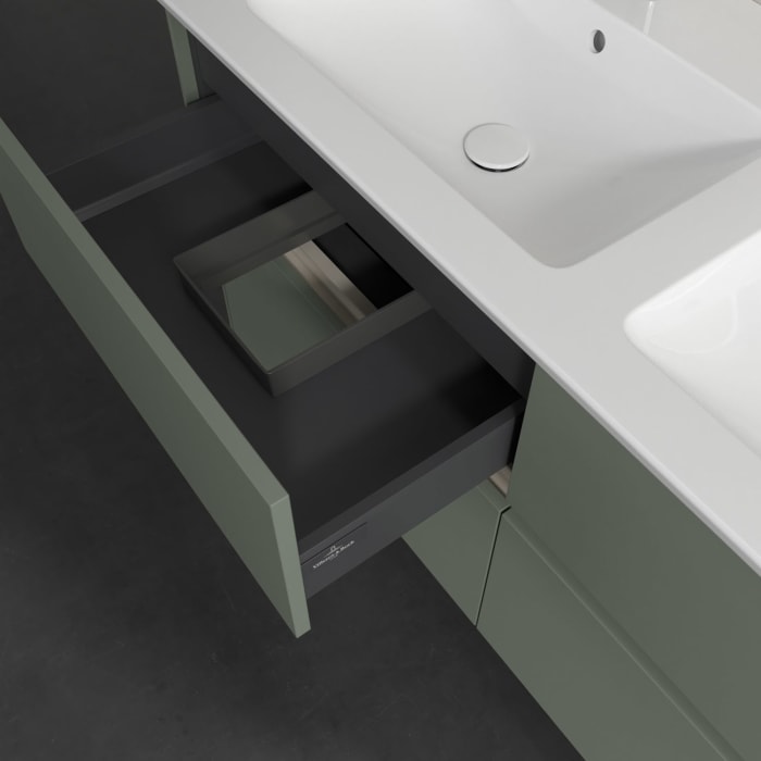 Villeroy & Boch Collaro Waschtischunterschrank 126,1 x 61 cm , mit LED-Beleuchtung, mit 4 Auszügen