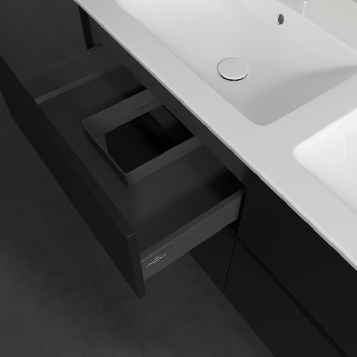 Villeroy & Boch Collaro Waschtischunterschrank 126,1 x 61 cm , mit LED-Beleuchtung, mit 4 Auszügen