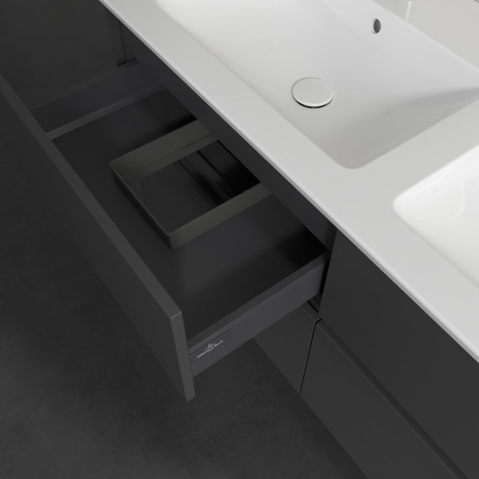 Villeroy & Boch Collaro Waschtischunterschrank 126,1 x 61 cm , mit LED-Beleuchtung, mit 4 Auszügen