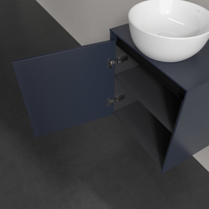 Villeroy & Boch Collaro Waschtischunterschrank 50 x 54,8 cm , mit LED-Beleuchtung, mit 1 Tür, Anschlag links