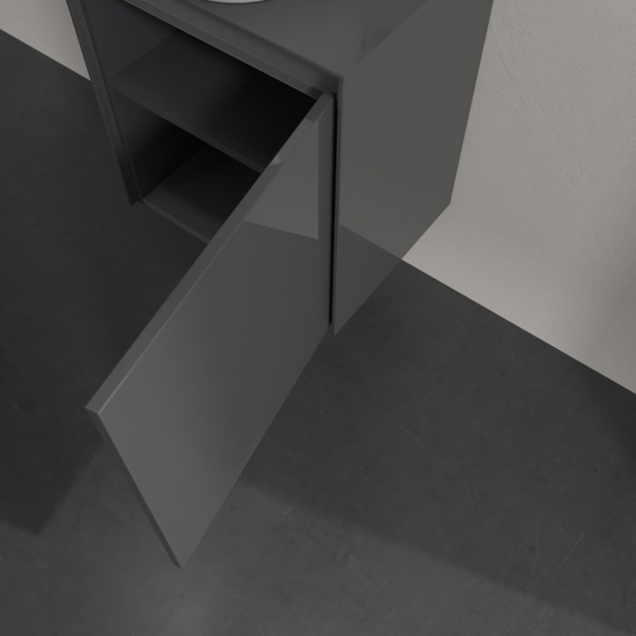 Villeroy & Boch Collaro Waschtischunterschrank 50 x 54,8 cm , mit LED-Beleuchtung, mit 1 Tür, Anschlag rechts