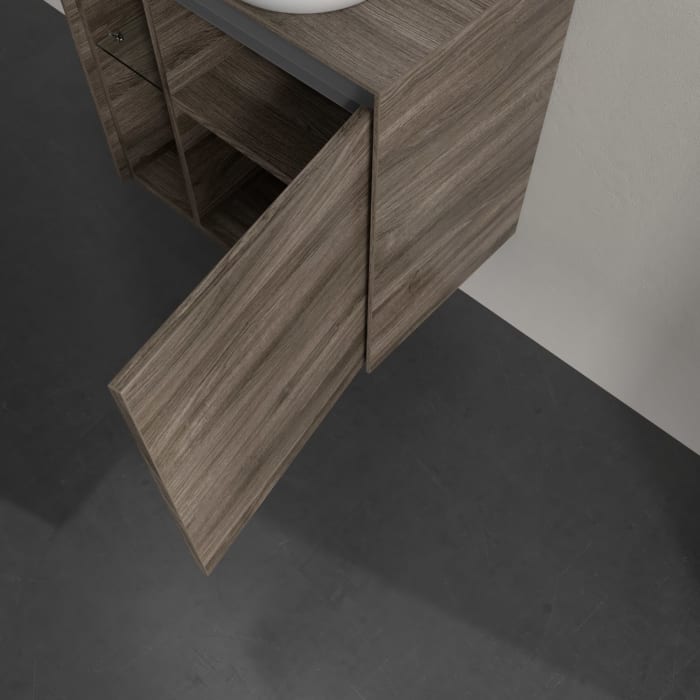 Villeroy & Boch Collaro Waschtischunterschrank 60 x 54,8 cm , mit LED-Beleuchtung, mit 1 Tür, Anschlag rechts