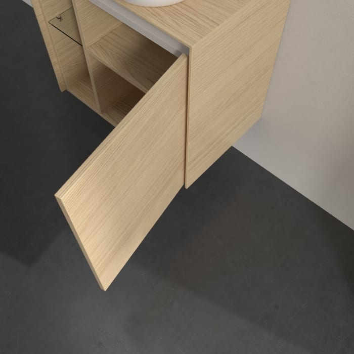 Villeroy & Boch Collaro Waschtischunterschrank 60 x 54,8 cm , mit LED-Beleuchtung, mit 1 Tür, Anschlag rechts