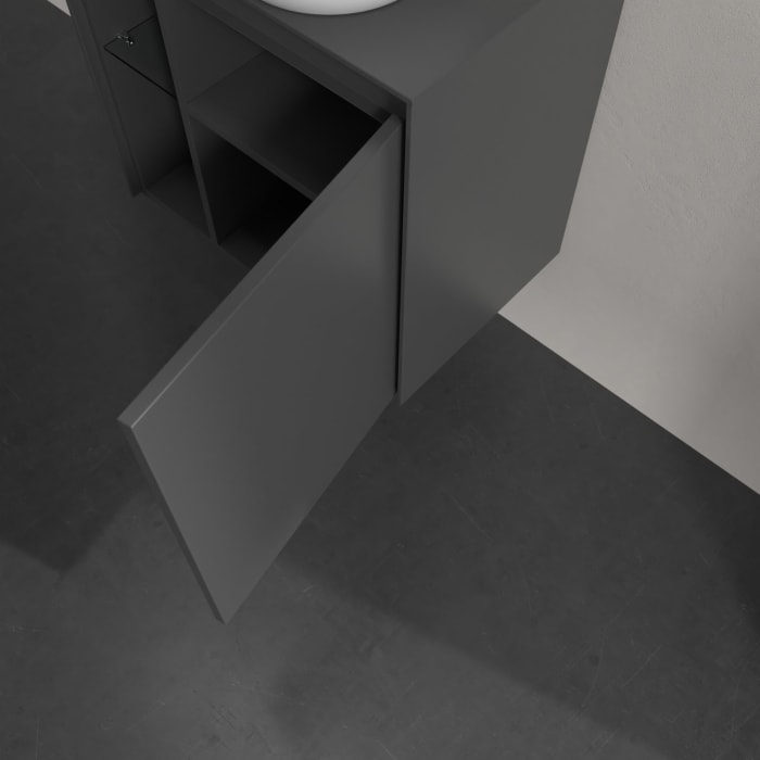 Villeroy & Boch Collaro Waschtischunterschrank 60 x 54,8 cm , mit LED-Beleuchtung, mit 1 Tür, Anschlag rechts