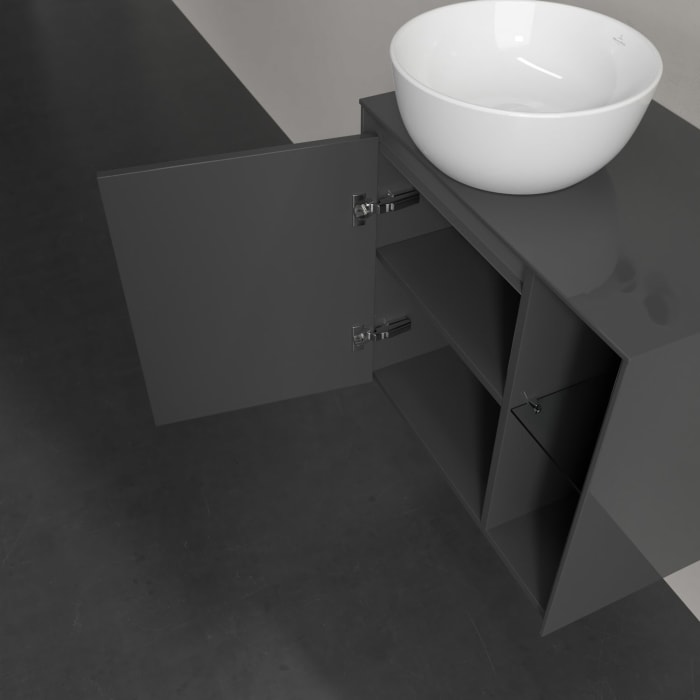 Villeroy & Boch Collaro Waschtischunterschrank 60 x 54,8 cm , mit LED-Beleuchtung, mit 1 Tür, Anschlag links