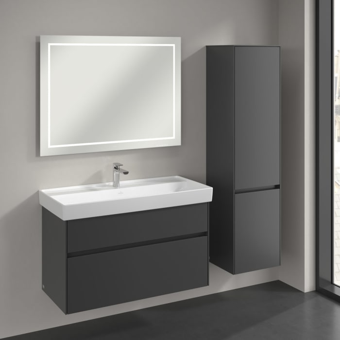 Villeroy & Boch Collaro Hochschrank 40,4 x 153,8 cm mit 2 Türen, Anschlag rechts