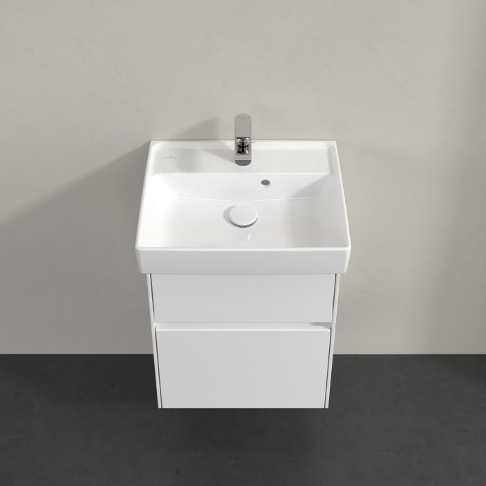 Villeroy & Boch Collaro Waschtischunterschrank 46 x 54,6 cm mit 2 Auszügen und LED Licht