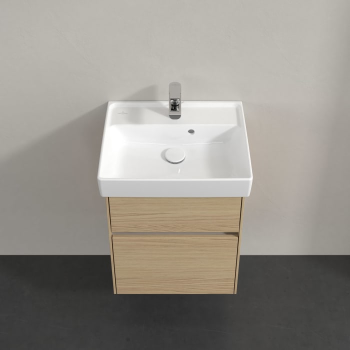 Villeroy & Boch Collaro Waschtischunterschrank 46 x 54,6 cm mit 2 Auszügen und LED Licht