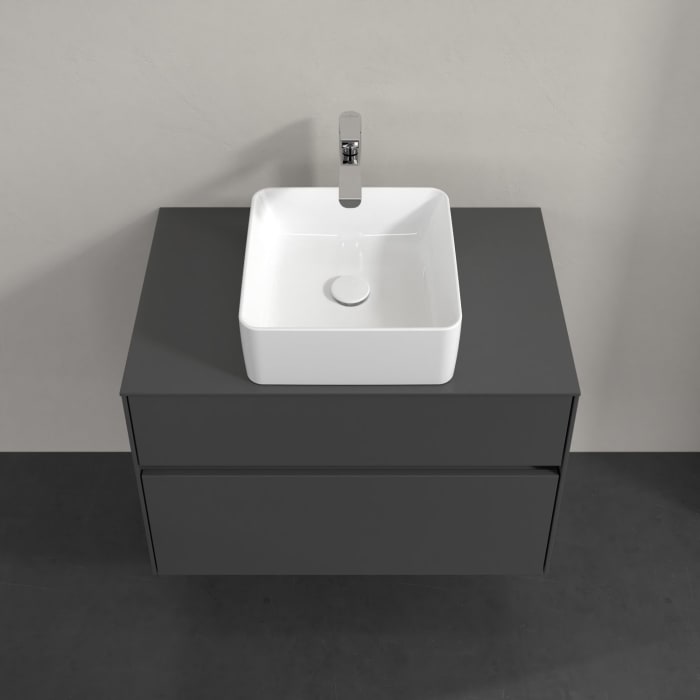 Villeroy & Boch Collaro Waschtischunterschrank 80 x 54,8 cm mit 2 Auszügen, für WT mittig