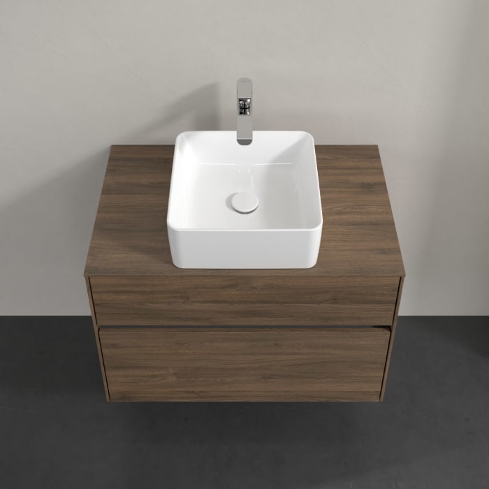 Villeroy & Boch Collaro Waschtischunterschrank 80 x 54,8 cm mit 2 Auszügen, für WT mittig