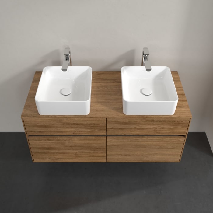 Villeroy & Boch Collaro Waschtischunterschrank 120 x 54,8 cm mit 4 Auszügen, für WT beidseitig