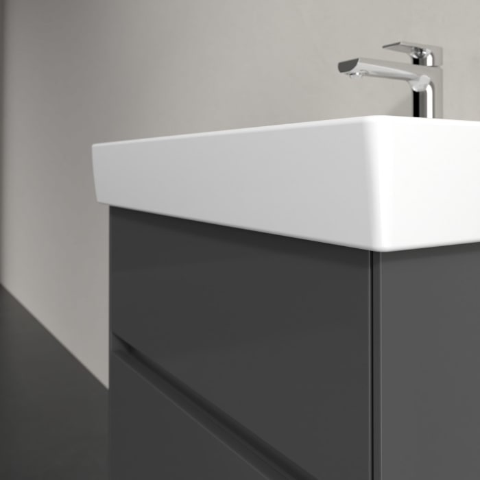 Villeroy & Boch Collaro Waschtischunterschrank 55,4 x 54,6 cm mit 2 Auszügen und LED Licht