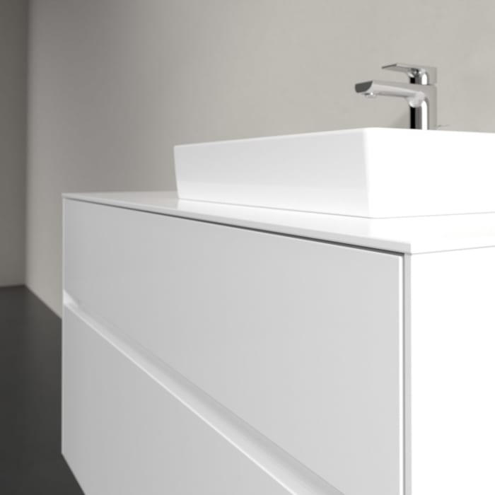 Villeroy & Boch Collaro Waschtischunterschrank 100 x 54,8 cm mit 2 Auszügen und LED Licht, für WT rechts