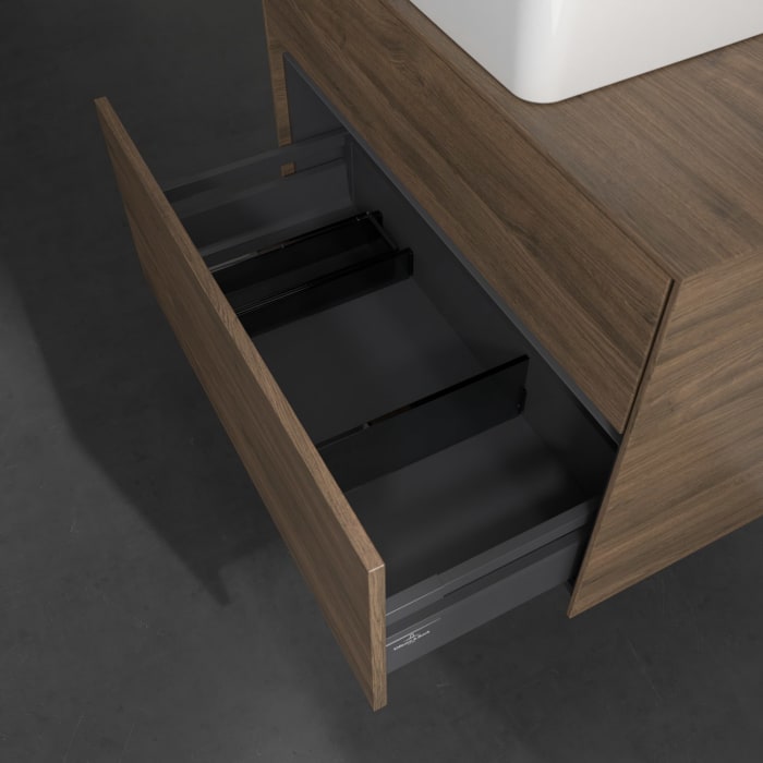 Villeroy & Boch Collaro Waschtischunterschrank 80 x 54,8 cm mit 2 Auszügen, für WT mittig