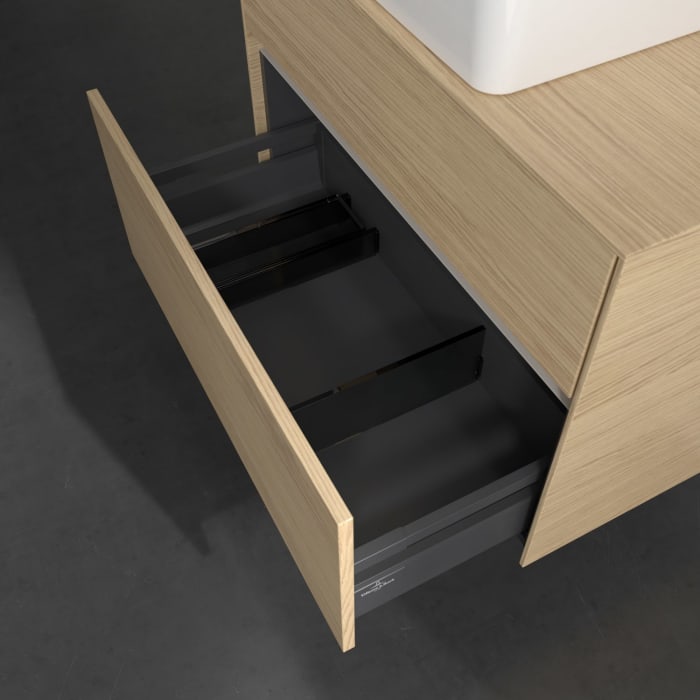 Villeroy & Boch Collaro Waschtischunterschrank 80 x 54,8 cm mit 2 Auszügen, für WT mittig