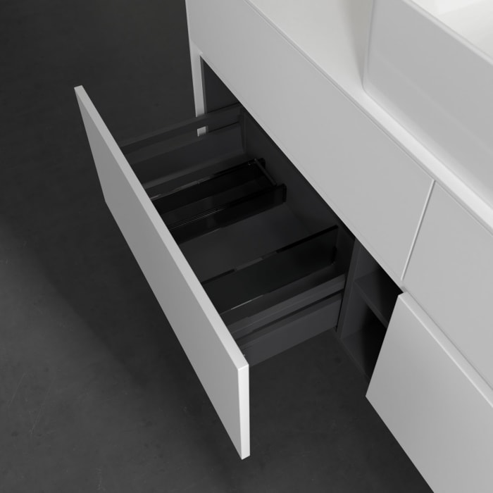 Villeroy & Boch Collaro Waschtischunterschrank 140 x 54,8 cm mit 4 Auszügen, für WT mittig