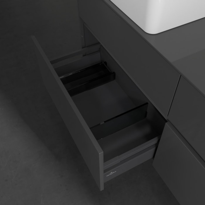 Villeroy & Boch Collaro Waschtischunterschrank 140 x 54,8 cm mit 4 Auszügen, für WT links