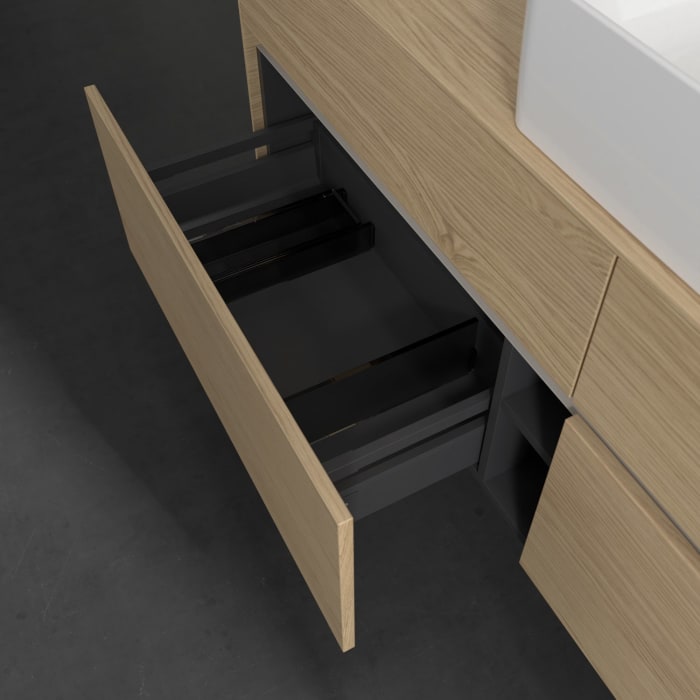 Villeroy & Boch Collaro Waschtischunterschrank 160 x 54,8 cm mit 4 Auszügen, für WT mittig