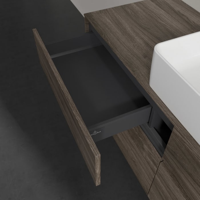 Villeroy & Boch Collaro Waschtischunterschrank 140 x 54,8 cm mit 4 Auszügen, für WT mittig