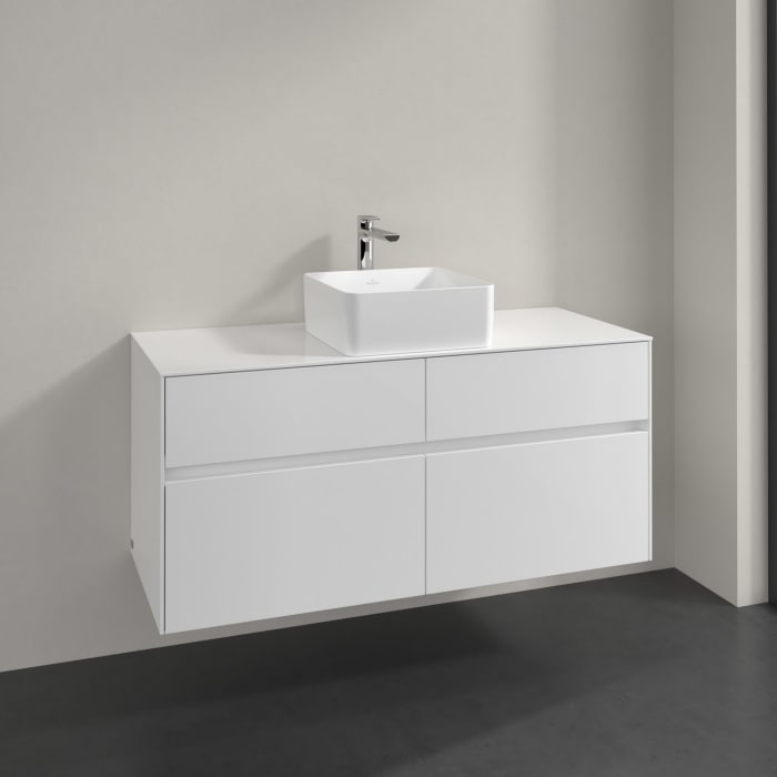 Villeroy & Boch Collaro Waschtischunterschrank 120 x 54,8 cm mit 4 Auszügen, für WT mittig