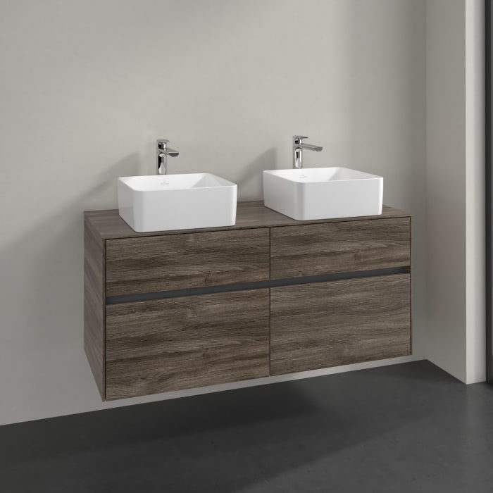 Villeroy & Boch Collaro Waschtischunterschrank 120 x 54,8 cm mit 4 Auszügen, für WT beidseitig