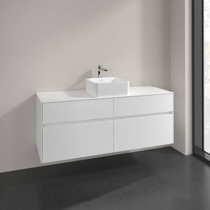 Villeroy & Boch Collaro Waschtischunterschrank 140 x 54,8 cm mit 4 Auszügen, für WT mittig