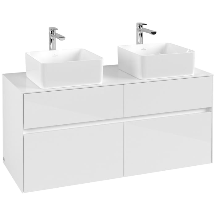 Villeroy & Boch Collaro Waschtischunterschrank 120 x 54,8 cm mit 4 Auszügen, für WT beidseitig