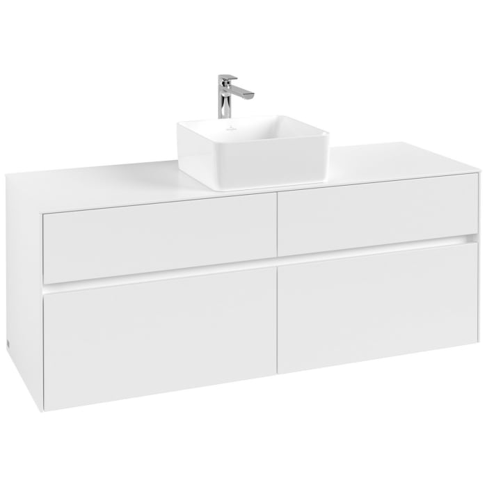 Villeroy & Boch Collaro Waschtischunterschrank 140 x 54,8 cm mit 4 Auszügen, für WT mittig