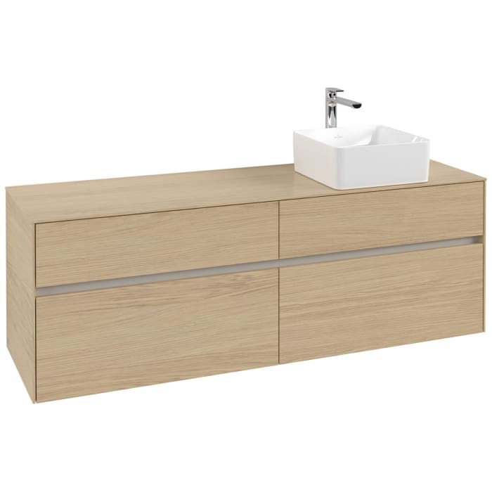 Villeroy & Boch Collaro Waschtischunterschrank 160 x 54,8 cm mit 4 Auszügen, für WT rechts