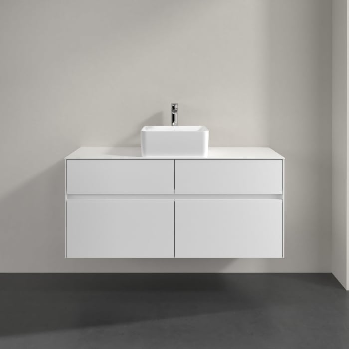 Villeroy & Boch Collaro Waschtischunterschrank 120 x 54,8 cm mit 4 Auszügen, für WT mittig