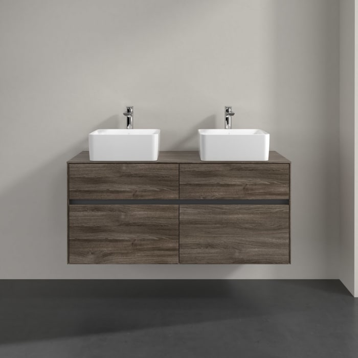 Villeroy & Boch Collaro Waschtischunterschrank 120 x 54,8 cm mit 4 Auszügen, für WT beidseitig