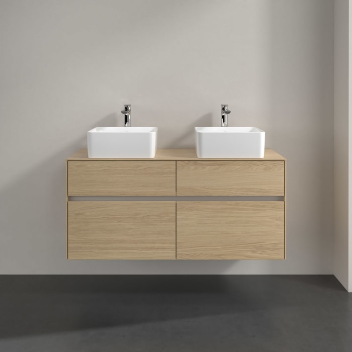 Villeroy & Boch Collaro Waschtischunterschrank 120 x 54,8 cm mit 4 Auszügen, für WT beidseitig