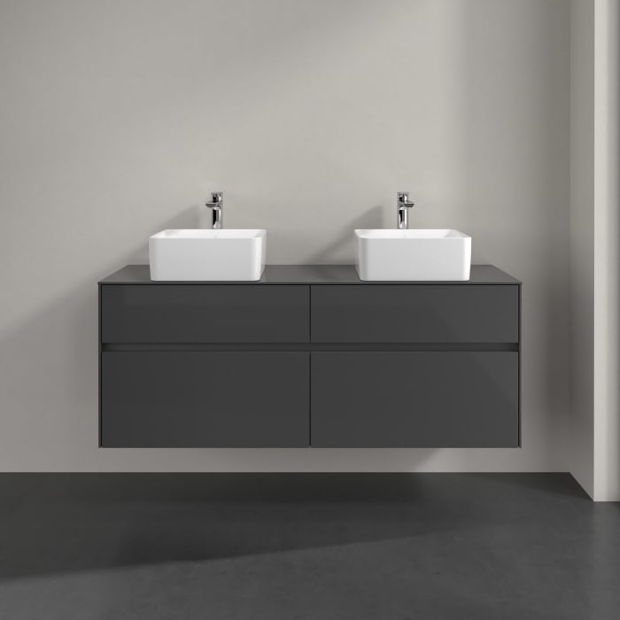 Villeroy & Boch Collaro Waschtischunterschrank 140 x 54,8 cm mit 4 Auszügen, für  WT beidseitig