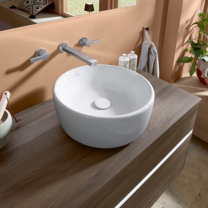 Villeroy & Boch Collaro Waschtischunterschrank 100 x 54,8 cm mit 2 Auszügen und LED Licht, für WT mittig