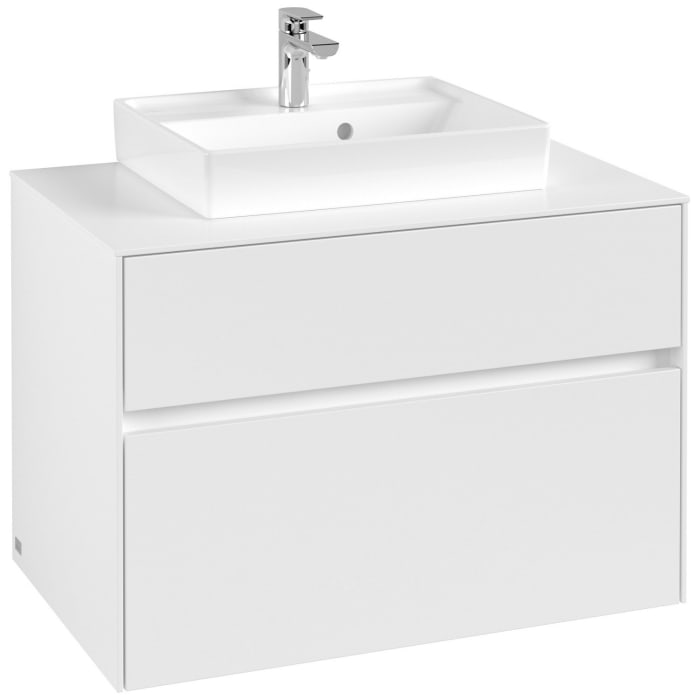 Villeroy & Boch Collaro Waschtischunterschrank 80 x 54,8 cm mit 2 Auszügen, für WT mittig