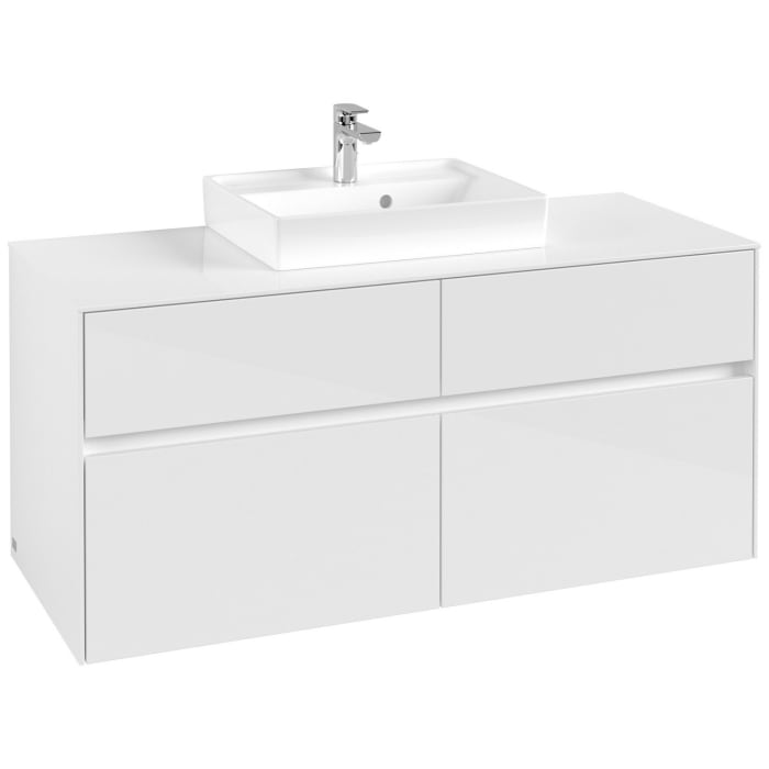 Villeroy & Boch Collaro Waschtischunterschrank 120 x 54,8 cm mit 4 Auszügen, für WT mittig
