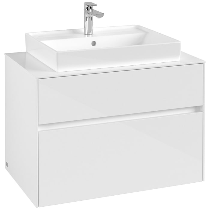 Villeroy & Boch Collaro Waschtischunterschrank 80 x 54,8 cm mit 2 Auszügen, für WT mittig